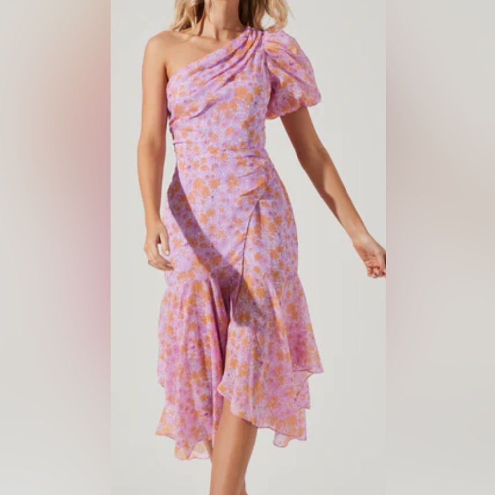 Santorini One Shoulder Midi Dress